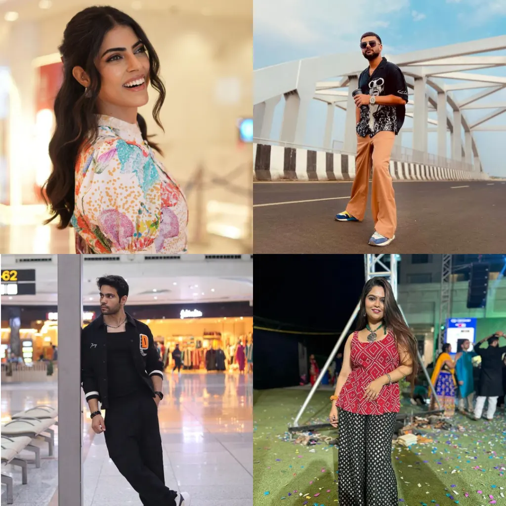 A collage of top influencers from Indore