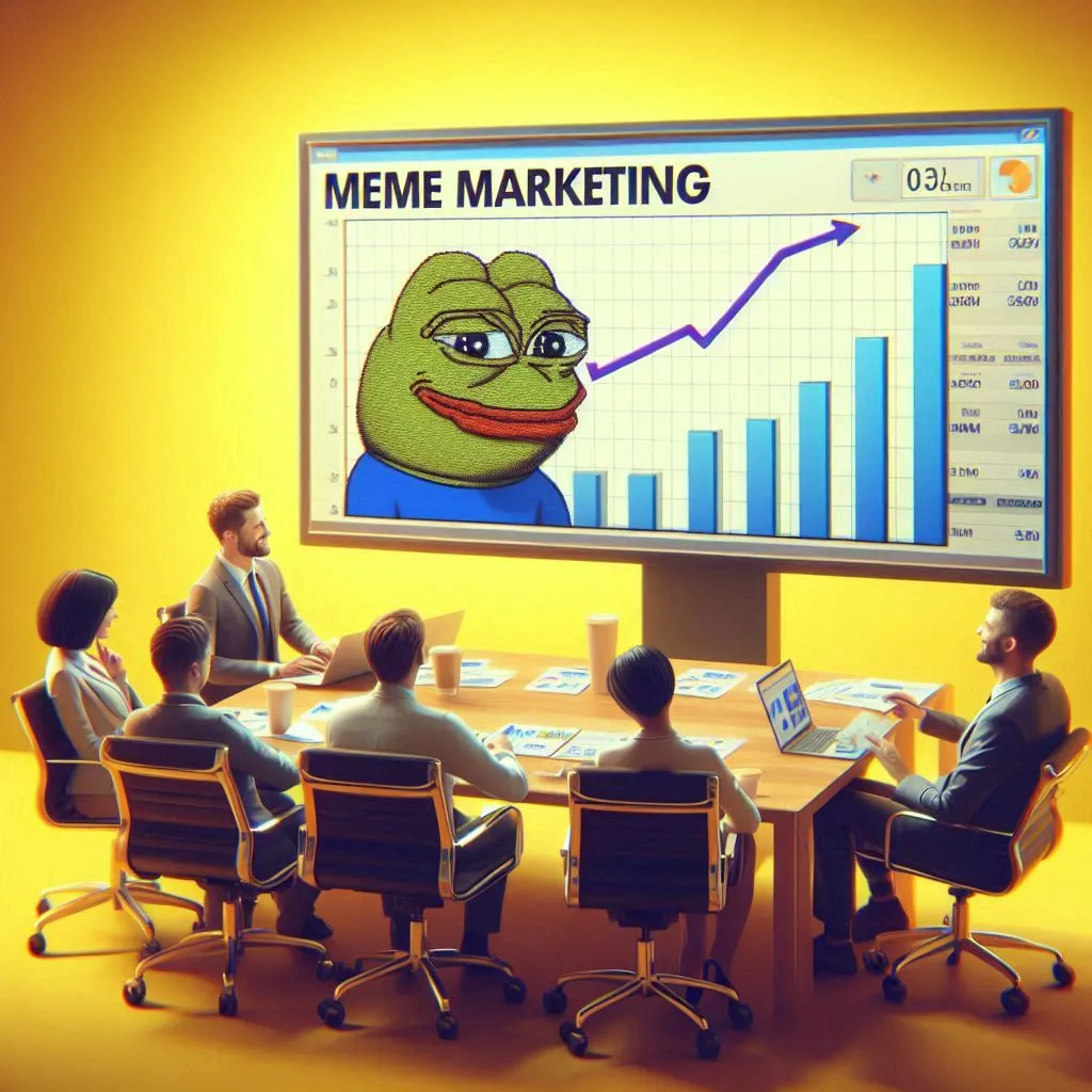 Team Discussing Meme Marketing