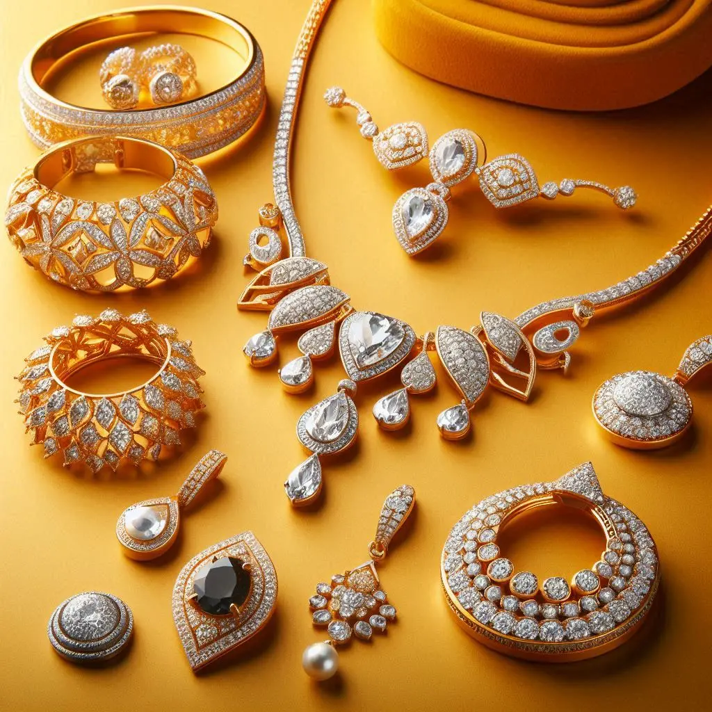 Image of different types of jewellery that demonstrates Jewellery Advertising