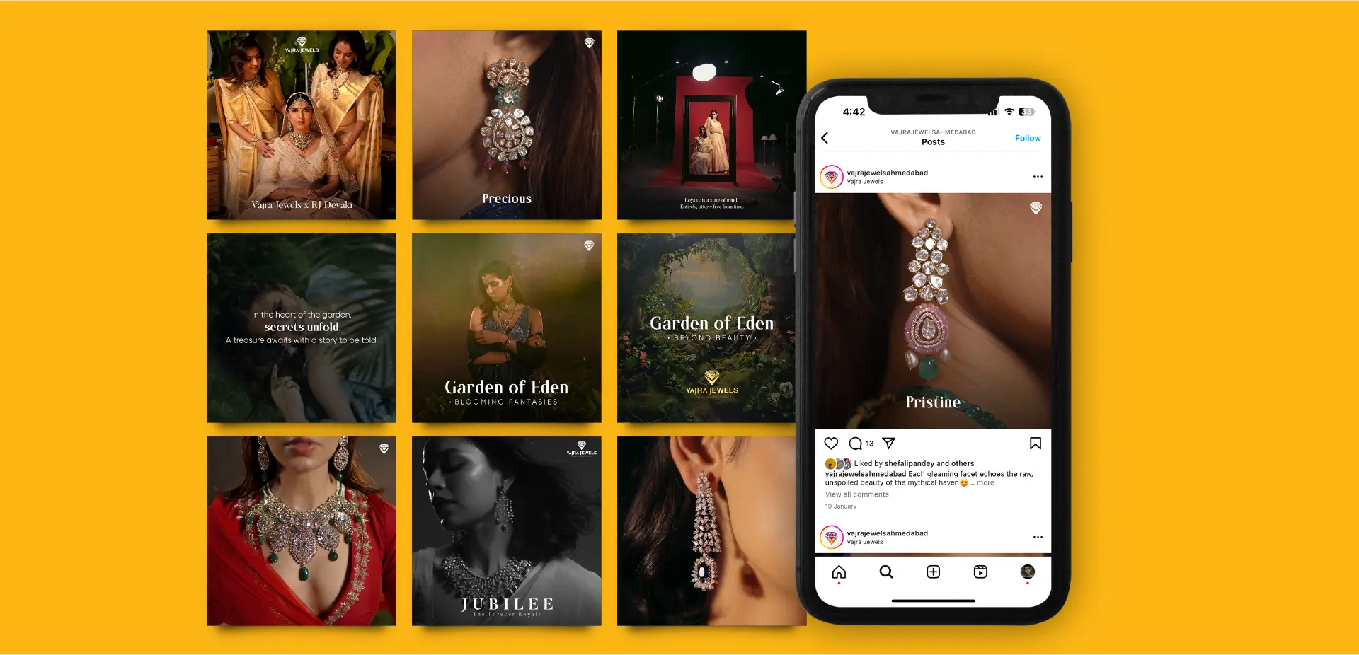 How We Helped Vajra Jewels to Reach 60K+ Instagram Users