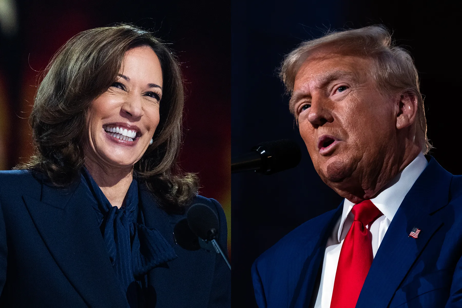 Image of Donald Trump and Kamala Harris
